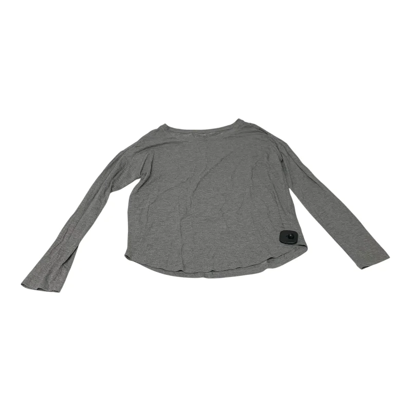 Top Long Sleeve Basic By A New Day In Grey, Size: S